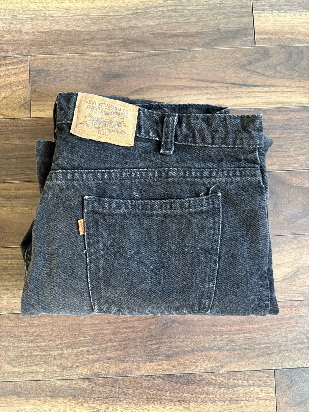 Vintage Levi’s Orange Tab Men's Washed Black Relaxed Fit Jeans